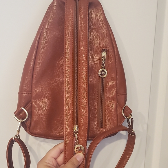 Brown Convertable Backpack Purse - Picture 6 of 7